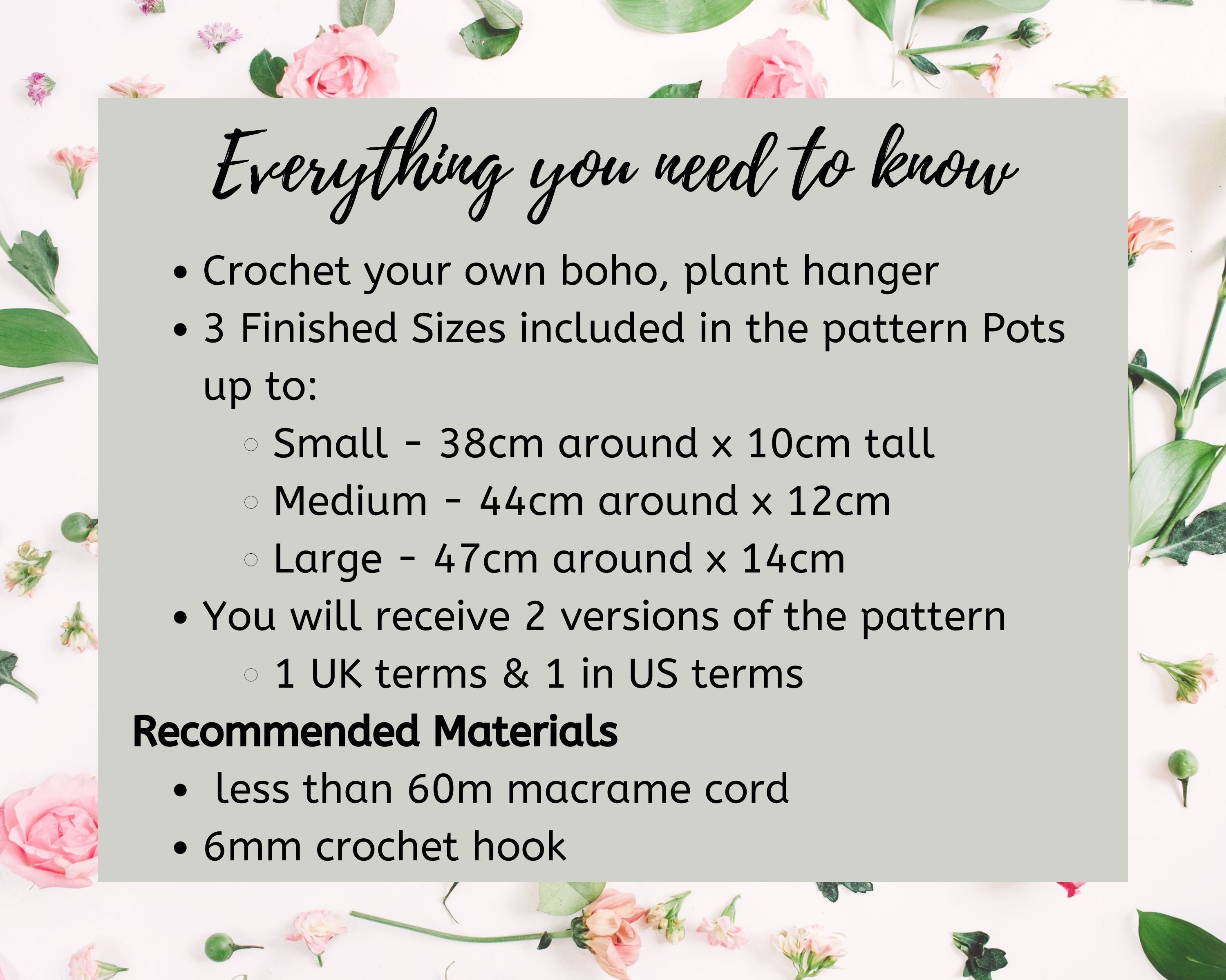 Easy Crochet Plant Hanging Pattern, Crochet Macramé Plant Hanger for ...