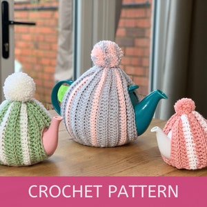 Tea Cosy Crochet Pattern for beginners, Tea Pot Cozy, Tea pot Cover Crochet Pattern, Crochet Teapot Cozy