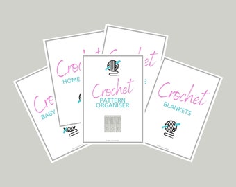 Printable Crochet Pattern Organiser Craftroom organisation, Crochet Pattern Storage