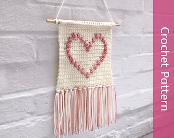 Crochet Pattern | Easy Crochet Wall Hanging pattern to make your own modern crochet wall art