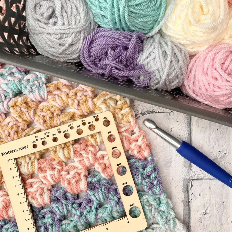 Easy Crochet Blanket Pattern, Stash Busting Crochet Afghan Pattern for ...