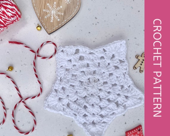 Easy Crochet Star Pattern 5 Point Granny Stitch Star Pattern for Beginners Etsy Canada