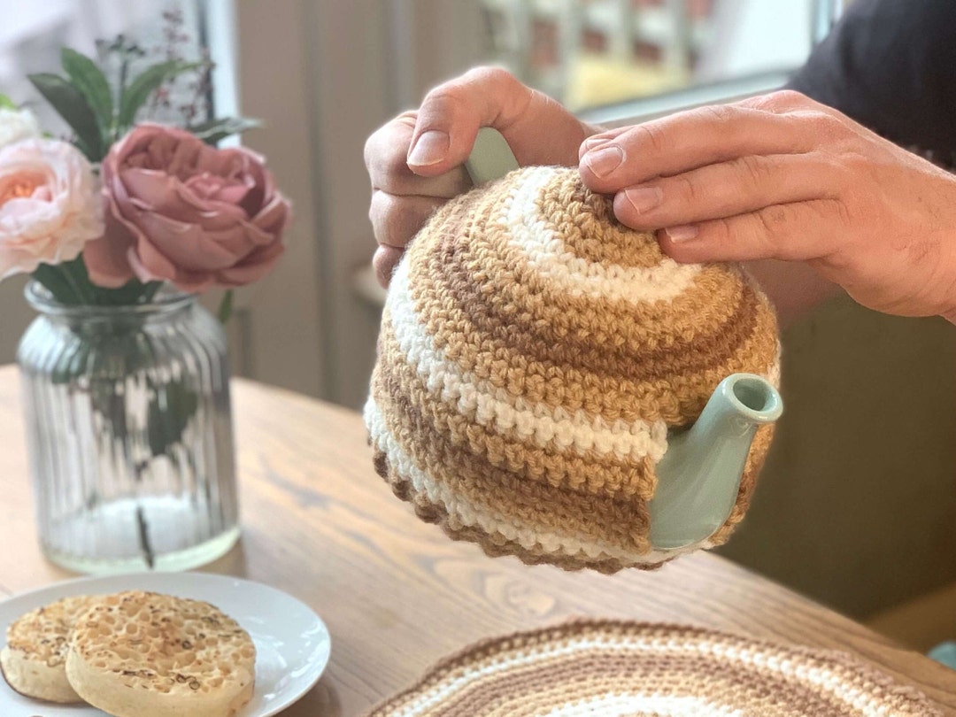 Crochet Pattern Super Chunky Tea Cosy Cotton Vegan Instant Download PDF 