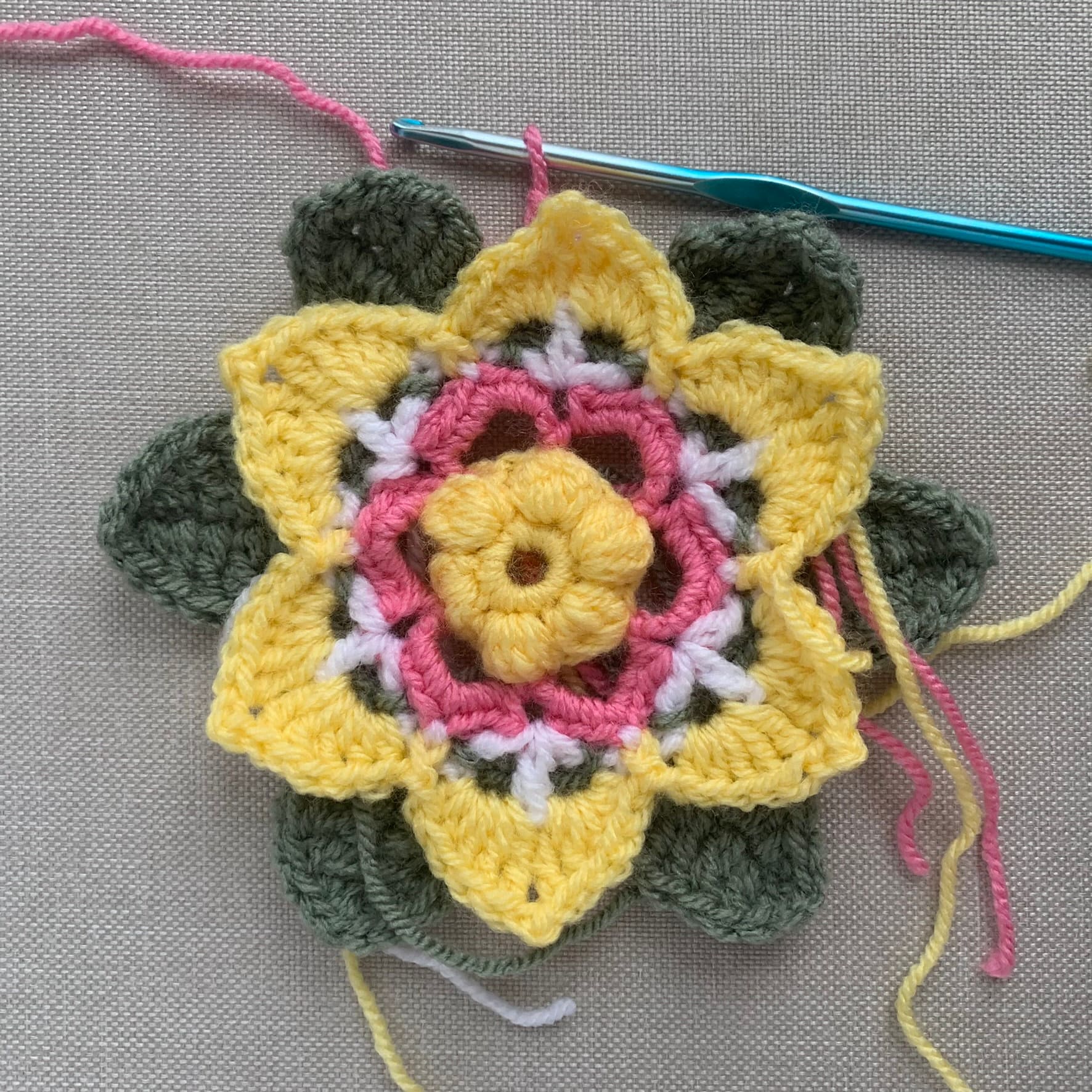 How to Make a Crochet Flower Granny Square + Free Pattern