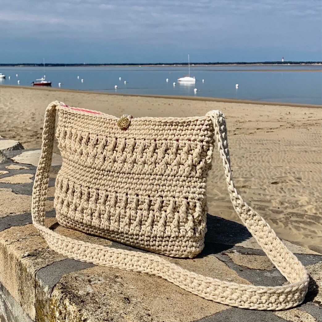 Textured Crochet Bag Pattern Crossbody Crochet Bag