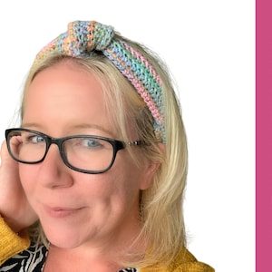 Adult Crochet Headband Pattern, Crochet Knotted Headband Pattern, Crochet Fashion Pattern
