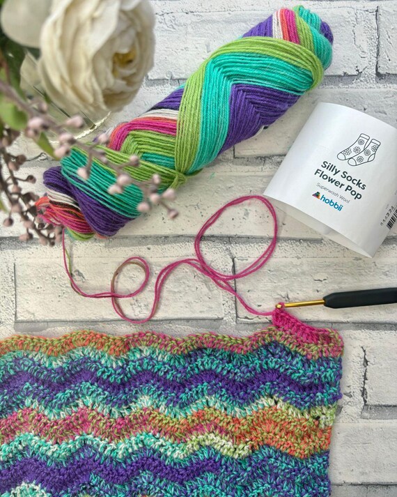 Easy Crochet Sock Pattern, Crochet Tube Sock for Adult Sizes, Easy