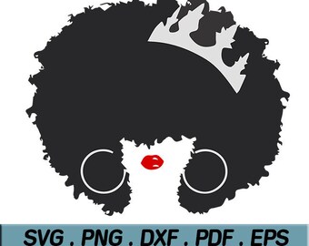 Download Afro queen svg | Etsy