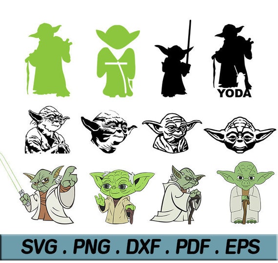 Download Yoda Clipart Yoda Svg Yoda Cut File Star Wars Svg Yoda | Etsy