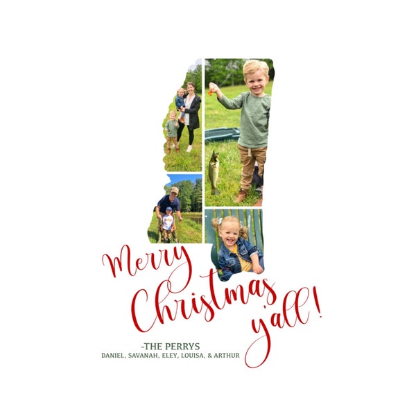 Texas Christmas Card - Etsy