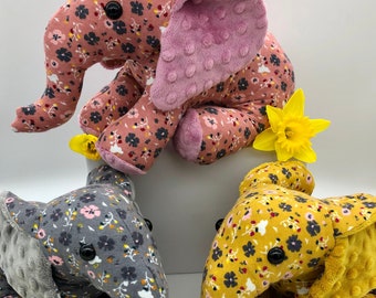 Elefante felice (floreale)