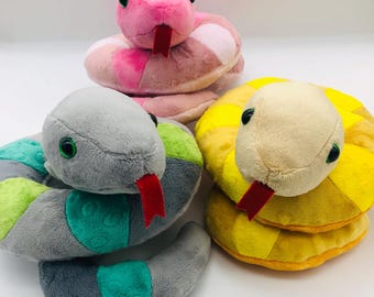 Peluche serpente colorato fatto a mano - Regalo dello zodiaco cinese