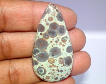 Asteroid Jasper Gemstone Cabochon Oval Shape 22 x 42 x 5 mm Natural Asteroid Jasper Cabochon Jewelry Making Flat back Gemstone #3637