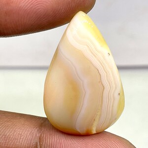 Natural Botswana Agate Cabochon Loose Gemstone Teardrop Shape  Botswana agate 28.30cts 21.25 x 33 x 5.65 mm Approx