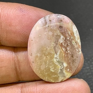 Pink Opal Gemstone, Pink Opal Cabochon,Oval Shape Cabochon,21 cts,30 x 21 x 4 mm approx