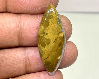 Ocean jasper Cabochon, Designer Ocean jasper Cabochon,Orbicular Jasper Cabochon, Marquise Shape, 22 cts, 14.50 x 37.55 x 5.95 mm Approx .