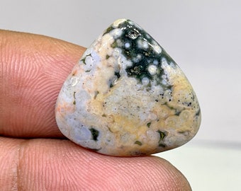 Ocean jasper Cabochon, Designer Ocean jasper Cabochon,Orbicular Jasper Cabochon, Heart Shape, 16 cts, 23.10 x 22.55 x 4.65  mm Approx