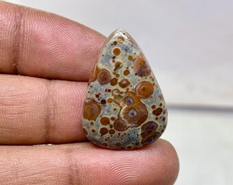 Asteroid Jasper Gemstone,Asteroid Jasper Cabochon, Teardrop Shape,24 cts,29 x 20 x 5 mm approx