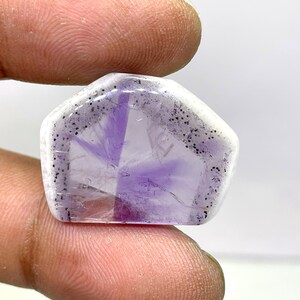 Amethyst Slice Gemstone, Amethyst Slice Cabochon,Freeform Shape Amethyst,21 cts,20.67 x 27.10 x 4.25 mm Approx