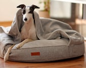 Cave bed for pets grey