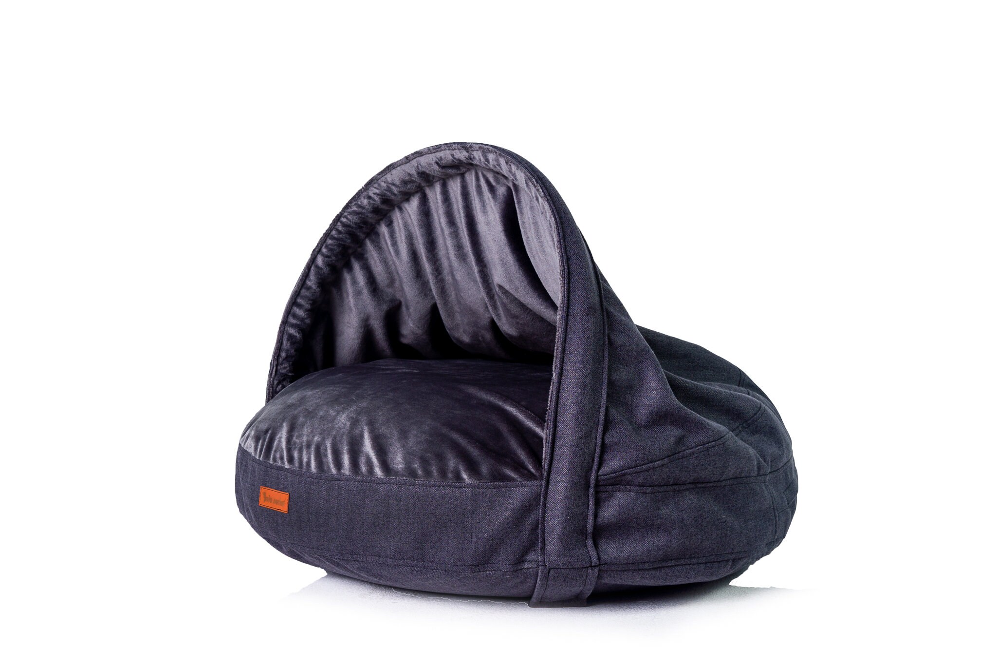 Gemütliches Höhlenbett für Hund Kuschelbett Graphit Psia Etsy