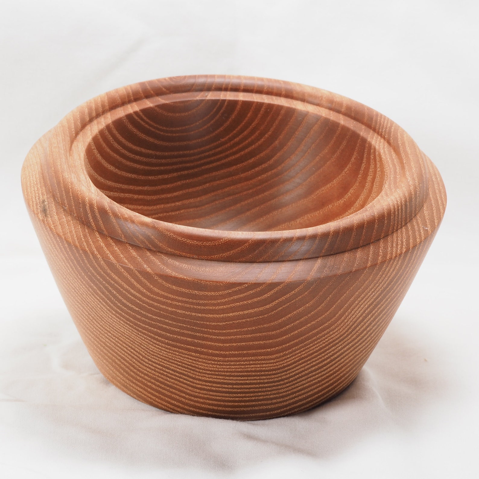 Small chunky wooden bowl with a food grade oil finish. Etsy