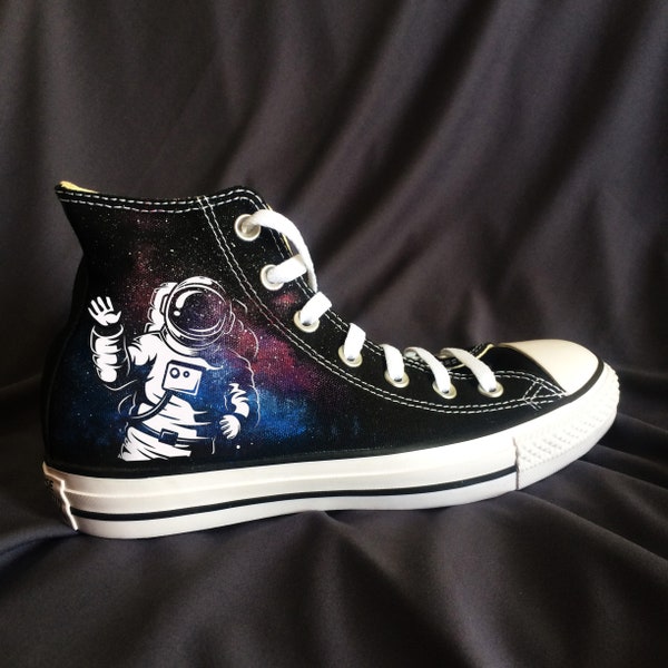 Space Astronaut Galaxy Converse Painted Chucks