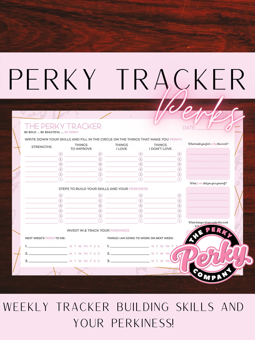 Perk Learning Racker The Perky Company-perky Tracker for Skills, Growth, and Professional ...
