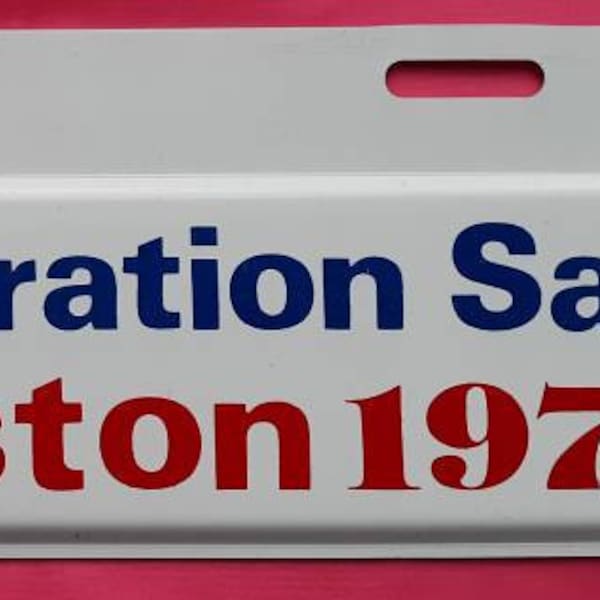 Operation Sail Boston 1976, Vintage, Operation OP, Sail, Boston, Ma, 1976, Metal, License Plate, Tall Ships, Rare, Centennial