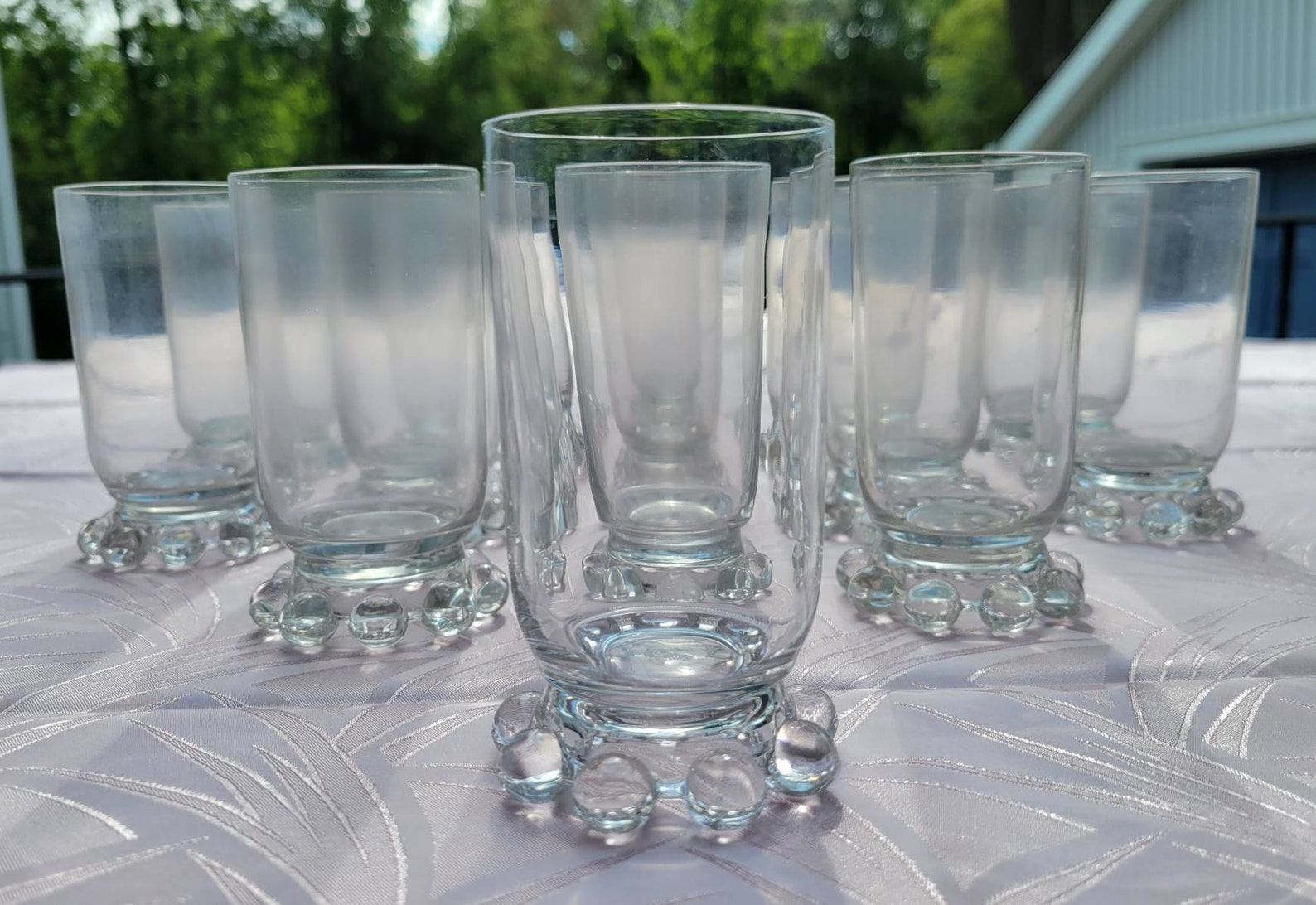 Imperial Glass Candlewick Juice Tumbler Tumblers Stem Etsy