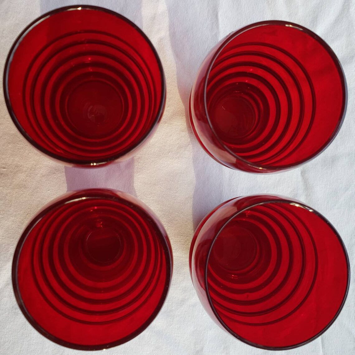 Cambridge Glass 3078 Ruby Red Juice Glass Juice Glasses Etsy