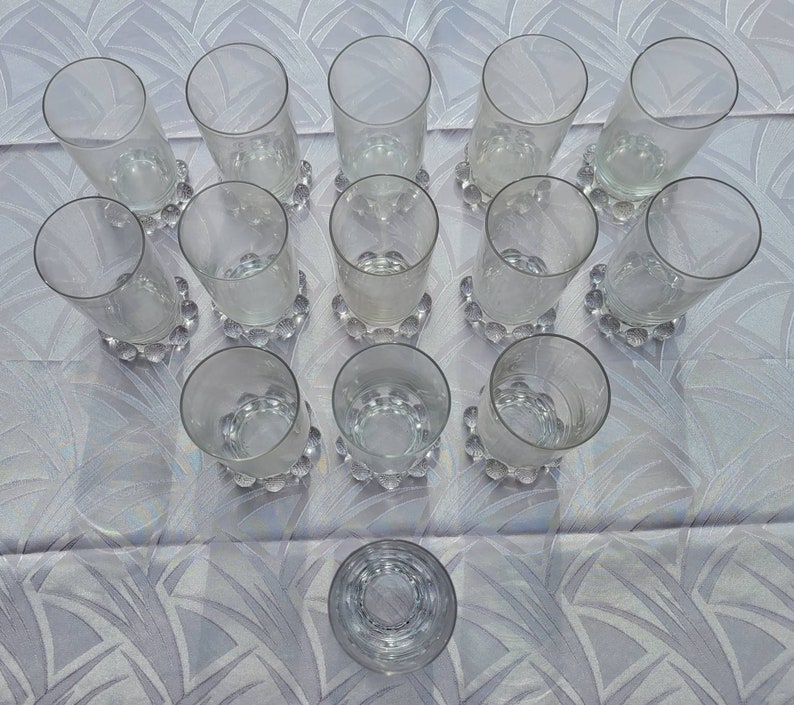 Imperial Glass Candlewick Juice Tumbler Tumblers Stem Etsy