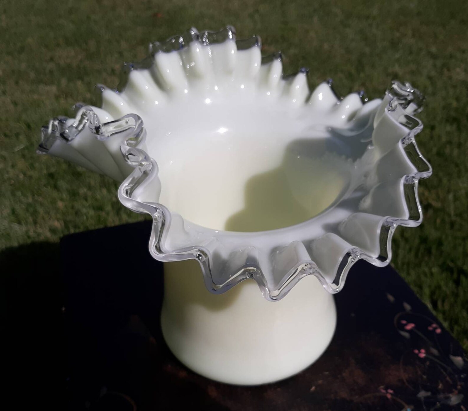 Fenton Fenton Art Glass Custard Glass Vaseline Glass Etsy