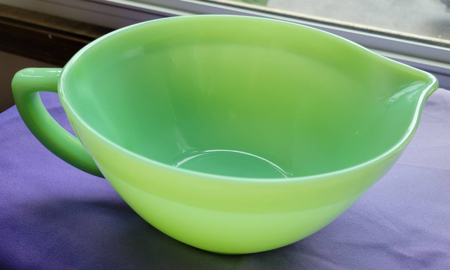 Fire King Jadite Jadeite Batter Bowl Mixing Bowl Bowl Etsy