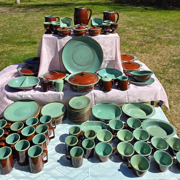 John B Taylor, Country Fare, Brown & Turquoise, Stoneware, Pottery, Country, Farmhouse, Kitchen, Decor, 100+ Pcs, Sold Separately, Red Wing
