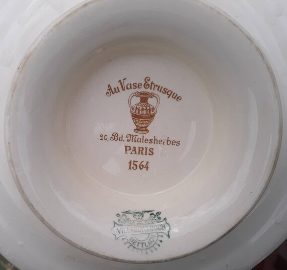 Rare German Porcelain Chinese Export Style Platter Footed Etsy