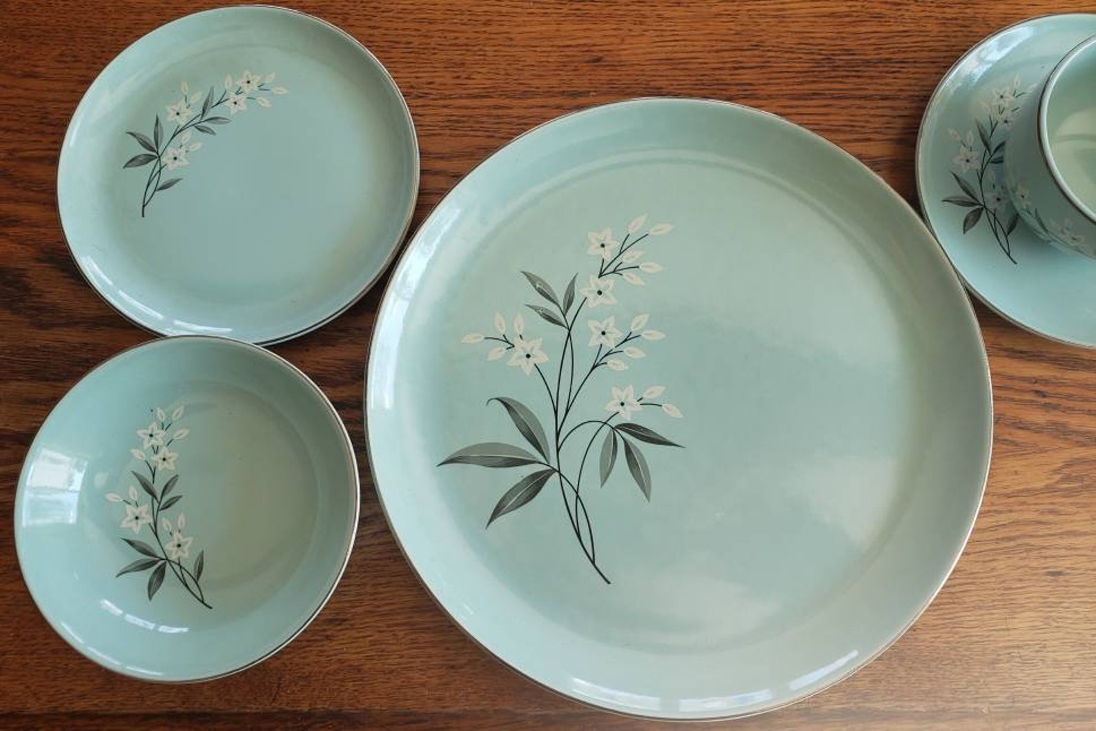1950's W S Pottery Dinner Set Mint Green Etsy Australia