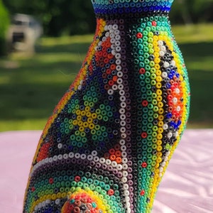 Huichol Beaded Cat, Large main image 0