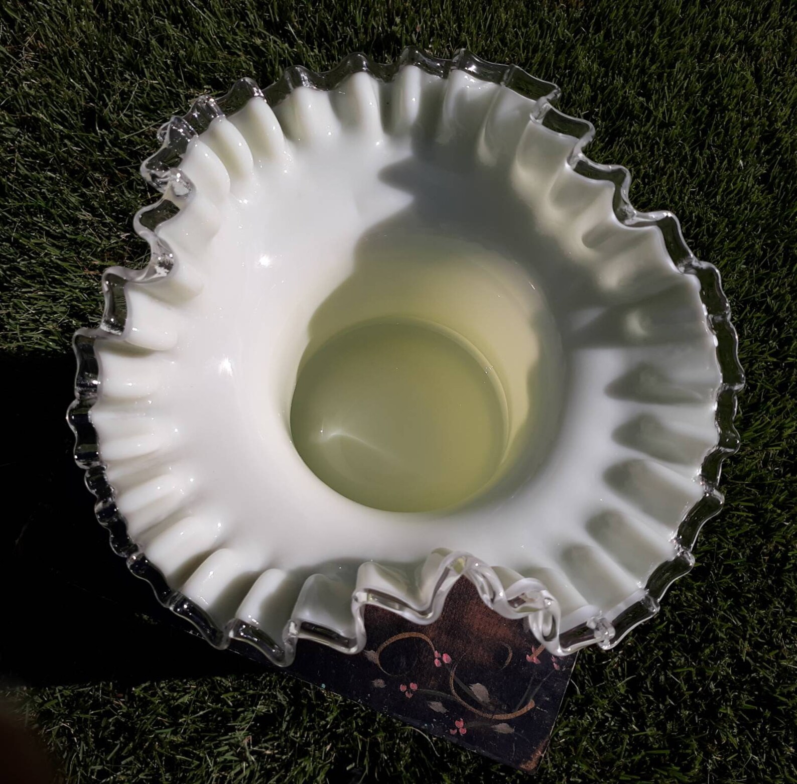 Fenton Fenton Art Glass Custard Glass Vaseline Glass Etsy