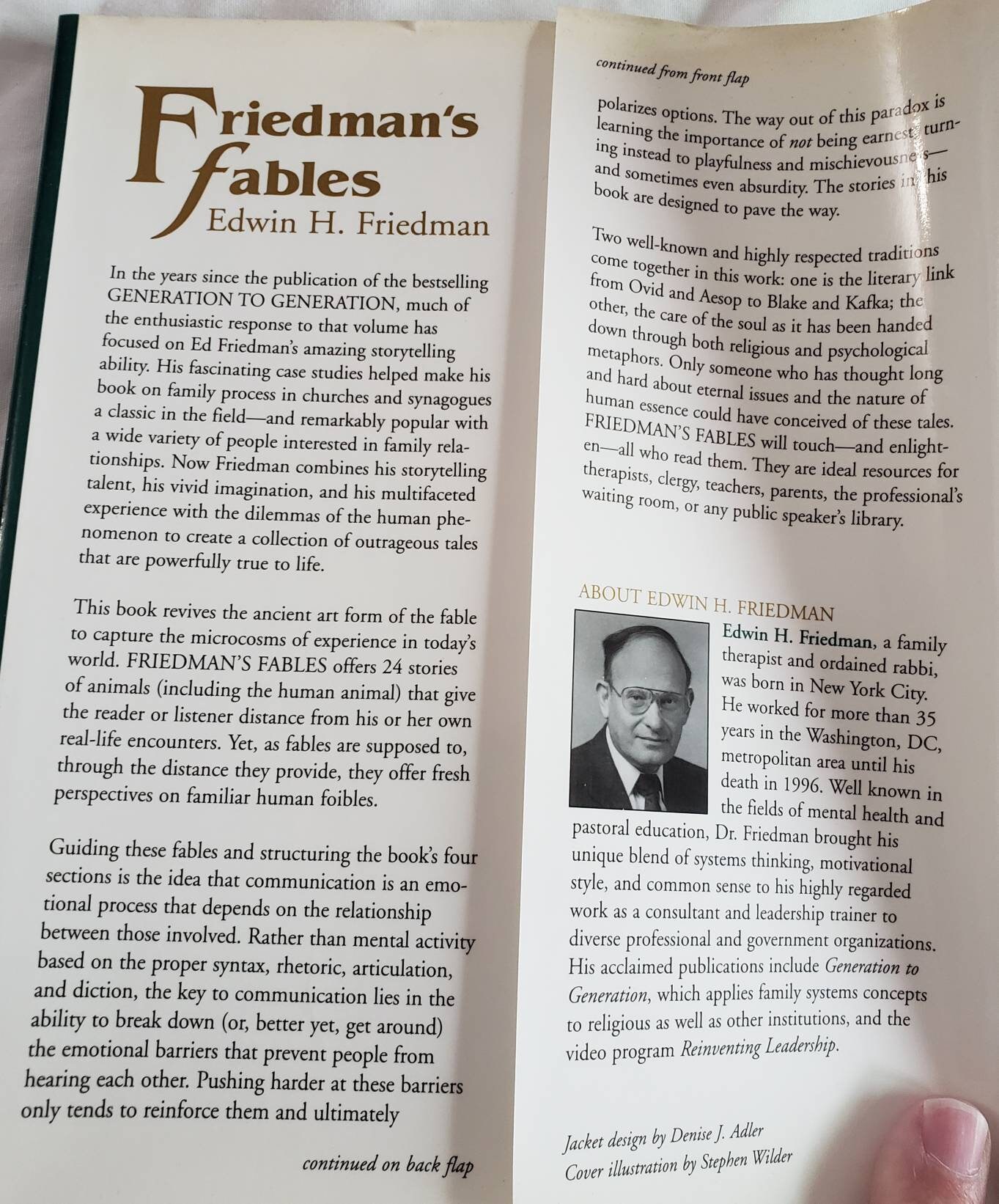 Friedmans Fables & Discussion Questions Psychology Todays Etsy