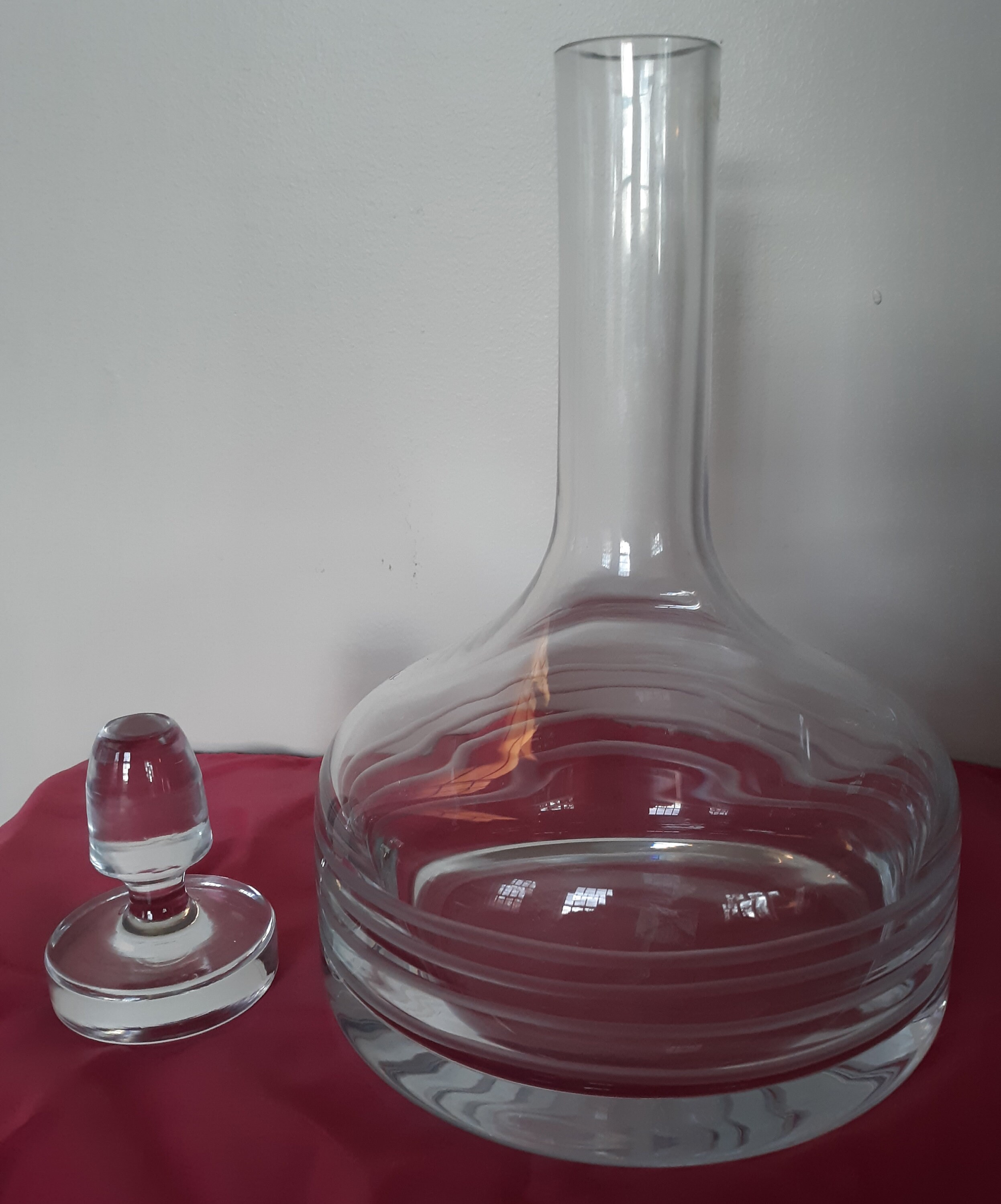 Vintage Krosno Decanter Carafe With Stopper Hand Blown Etsy Australia