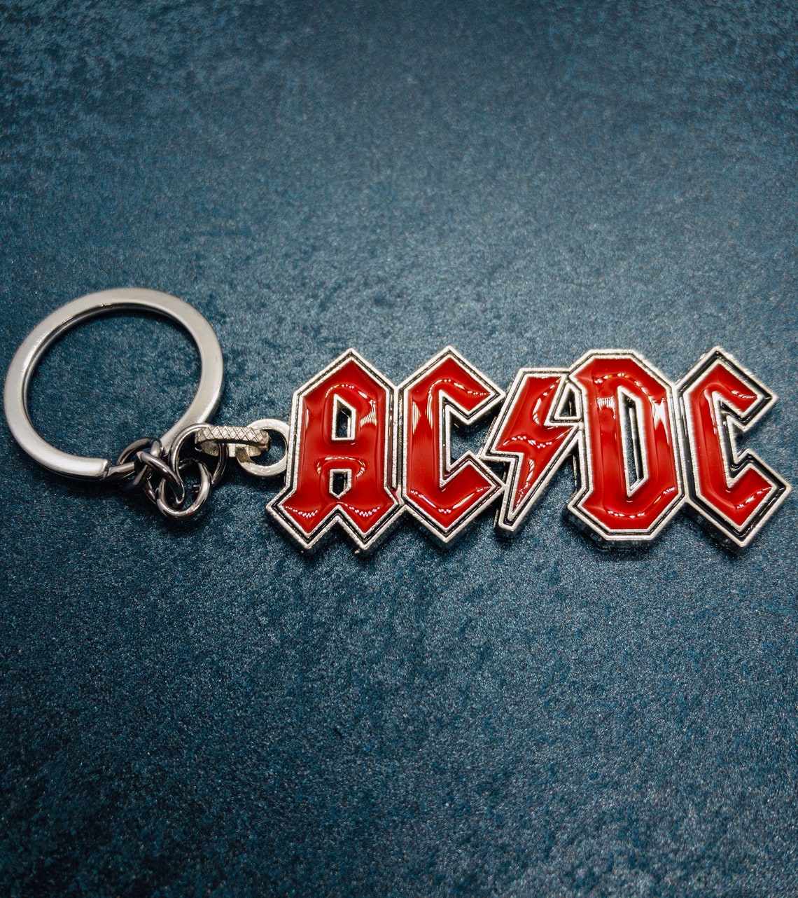 AC/DC Keychain Enamel Rock Pin ACDC Logo Band Keychain | Etsy