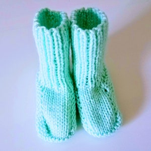 Hand Knit Baby Socks  Unisex