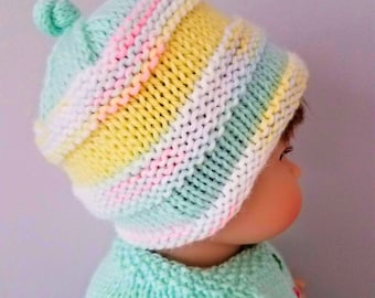 Handgebreide babymutsje