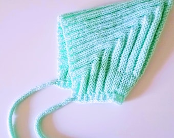 Gorro de duende de punto para bebé, gorro de elfo hipoalergénico con lazos