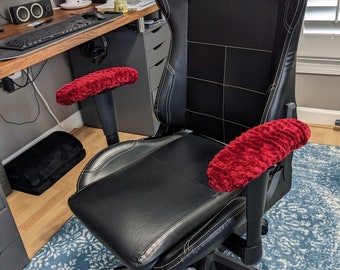 Crocheted Chair Armrest Covers, Padded Protector Set
