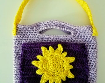 Crochet Rapunzel Bag, Party Favor Purse