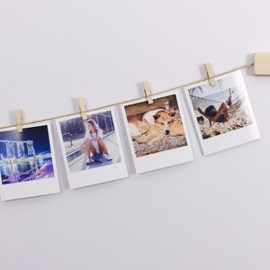 Instant Photo Display, Clothespeg Picture Hanger, Retro Photo ...