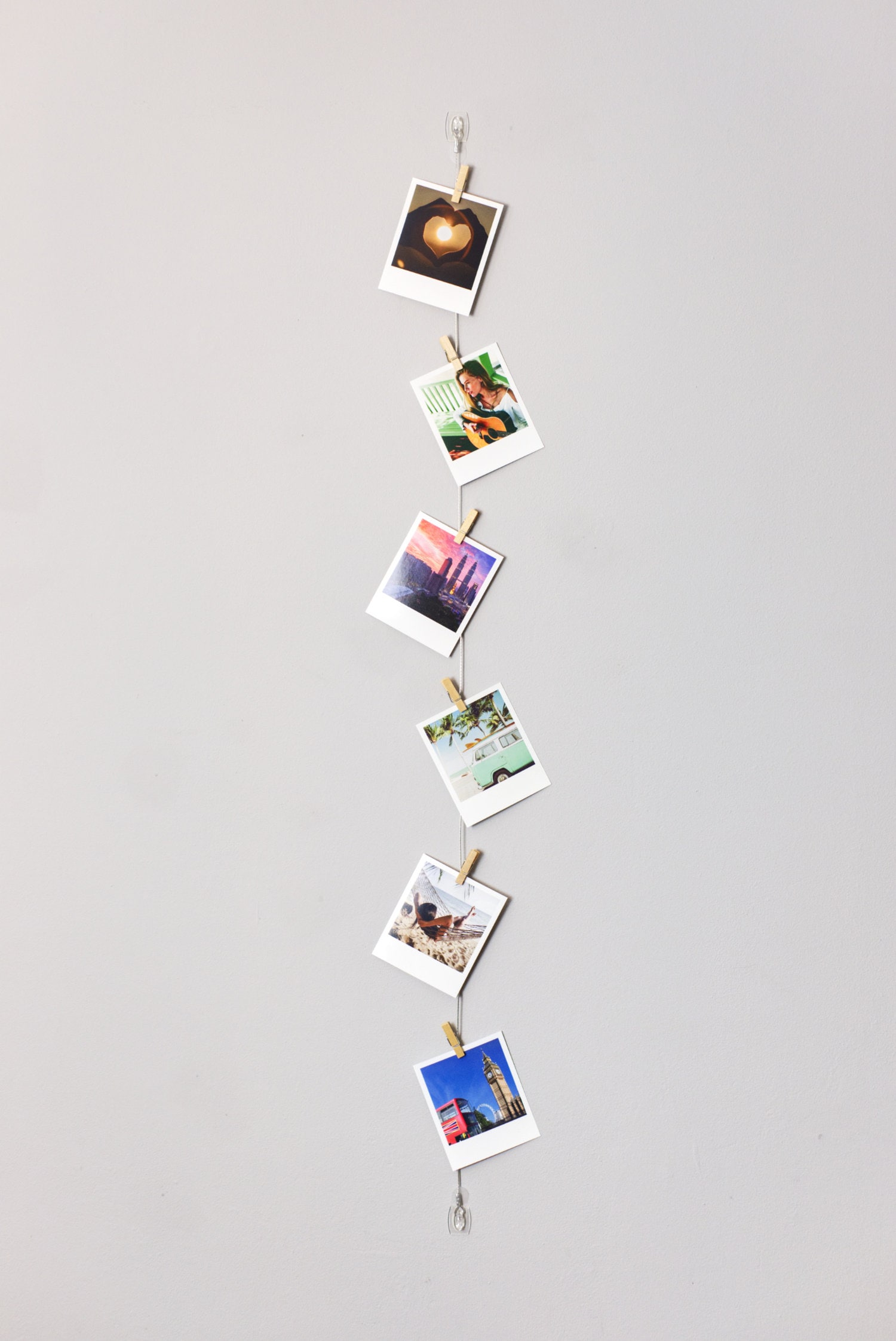 Vertical Cable Photo Display Room Decor Clothespeg Picture - Etsy