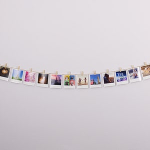 Instant Photo Display, Clothespeg Picture Hanger, Retro Photo ...